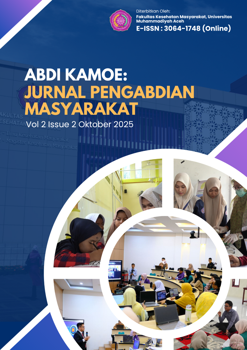 					View Vol. 2 No. 2 (2025): ABDI KAMOE: JURNAL PENGABDIAN MASYARAKAT
				